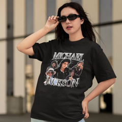 Camiseta Básica Michael Jackson Graphic Design