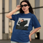 Camiseta Básica Christina Aguilera Dark Clothes- azul-marinho