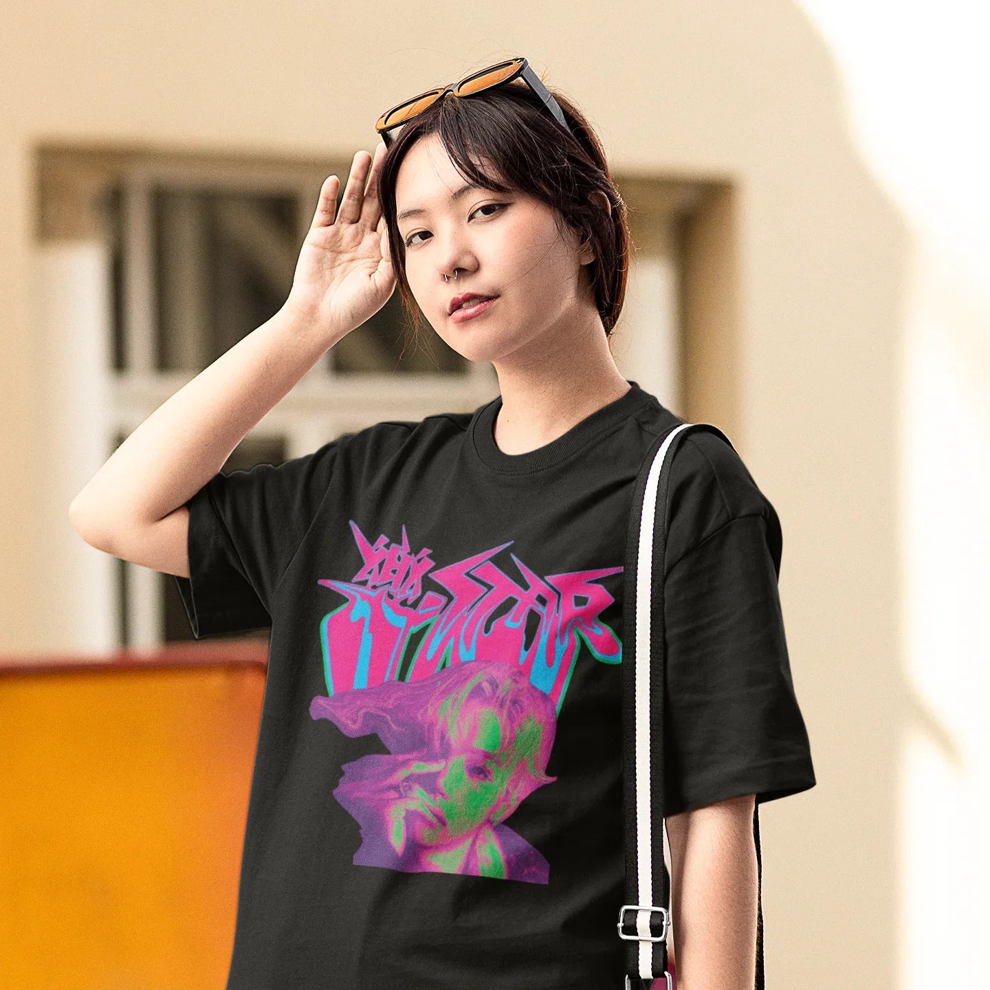 Camiseta Básica Stray Kids Rockstar Graphic