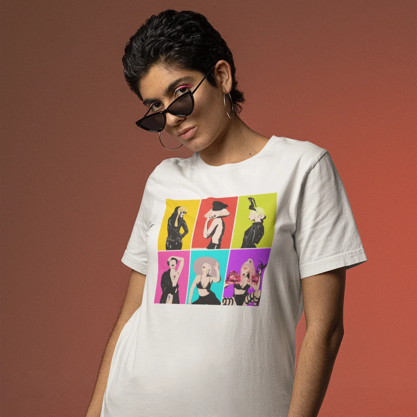 Camiseta Básica Lady Gaga Album Inspired