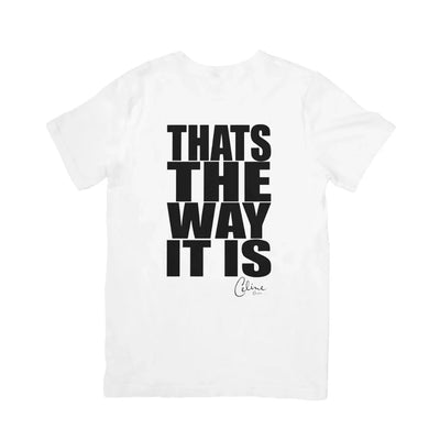 Camiseta Básica Céline Dion That's The Way It Is Branco