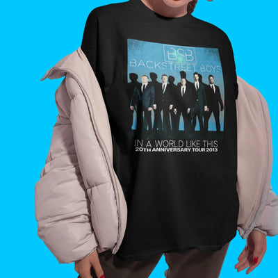 Camiseta Básica Backstreet Boys In A World Like This