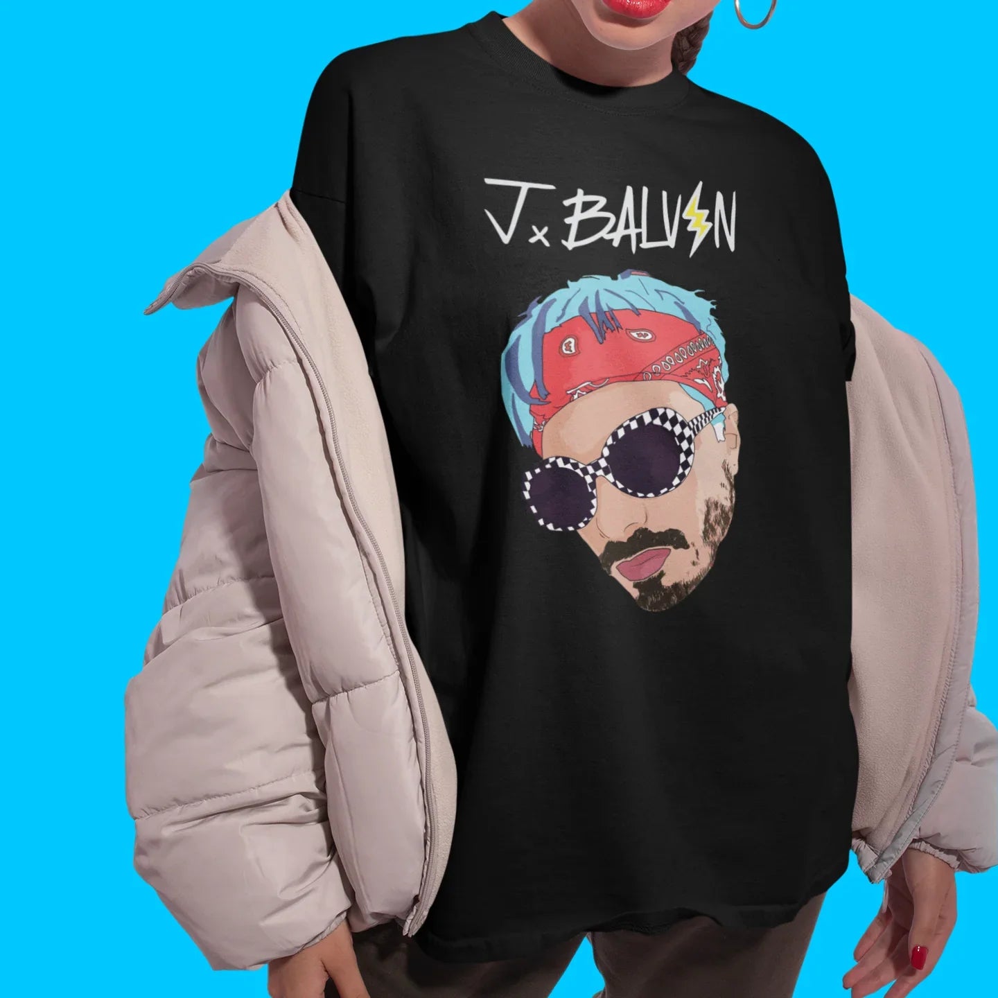 Camiseta Básica J Balvin Illustrated