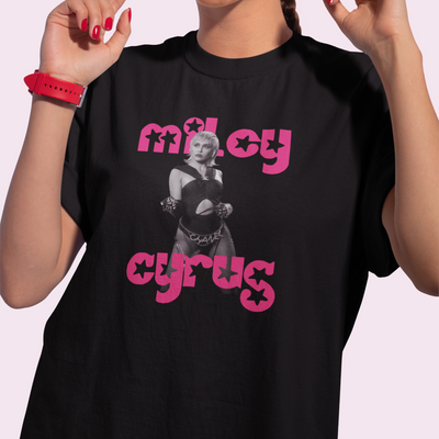 Camiseta Básica Miley Cyrus Stars