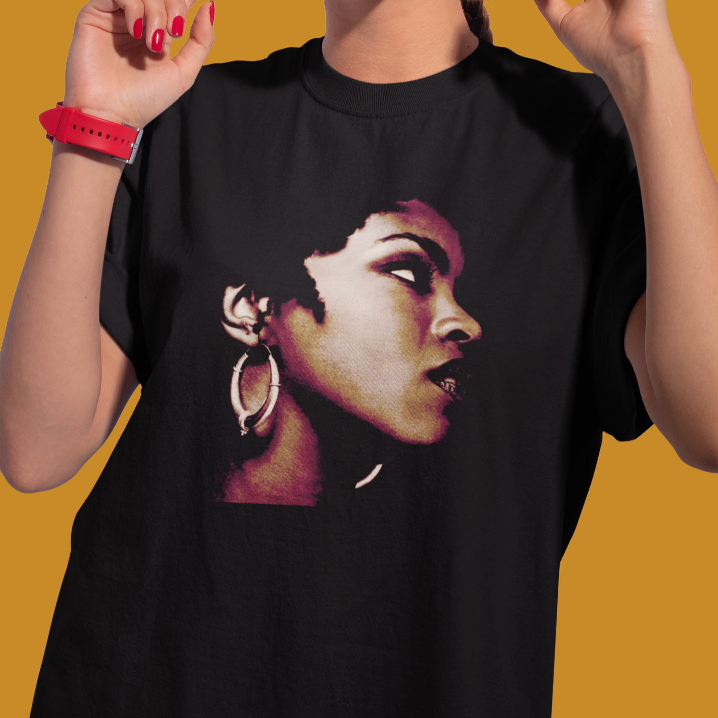 Camiseta Básica Lauryn Hill Vintage 80's