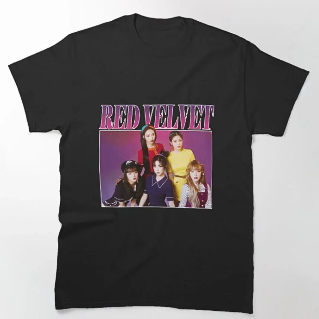 Camiseta Básica Red Velvet Tribute - preto
