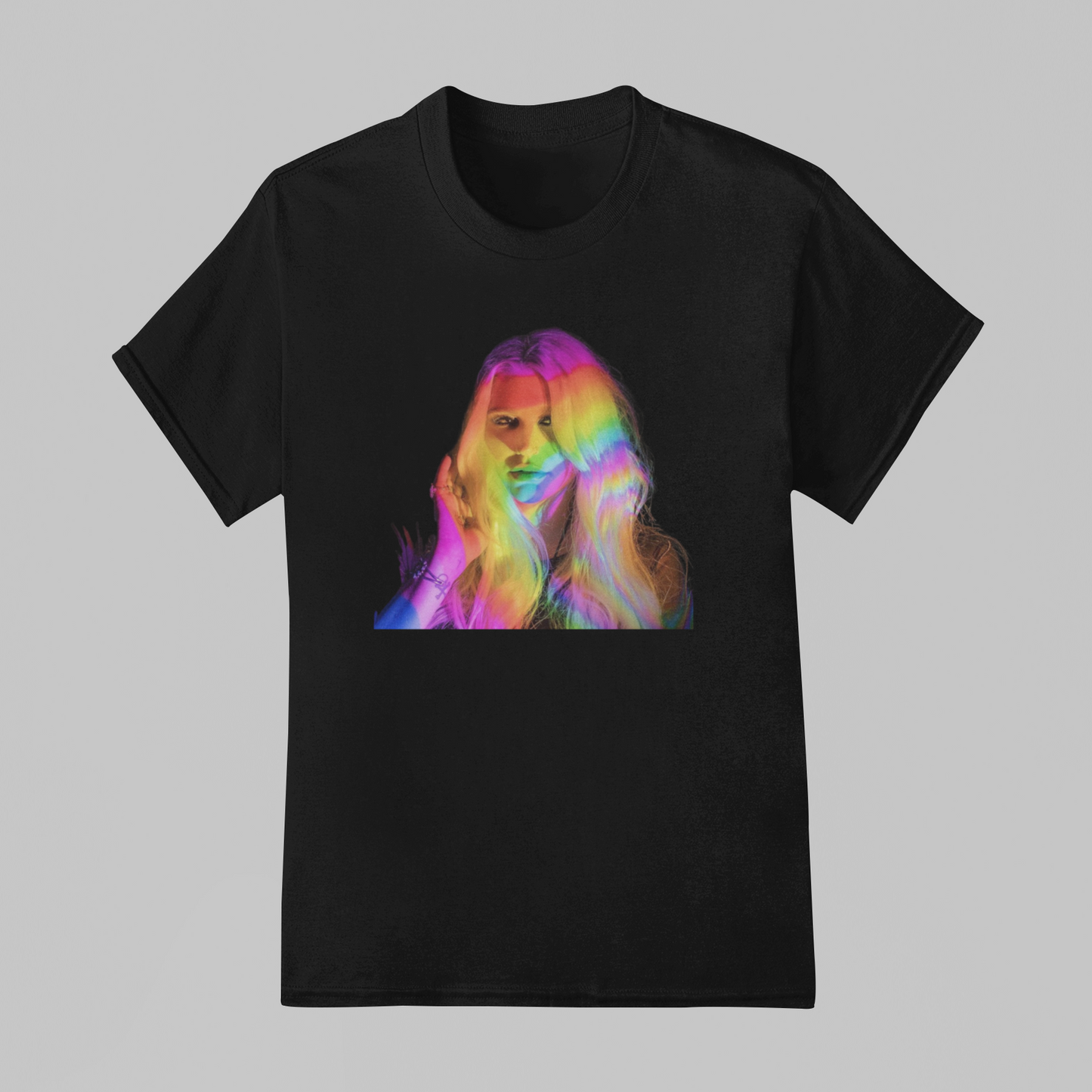 Camiseta Básica Ke$ha Rainbow