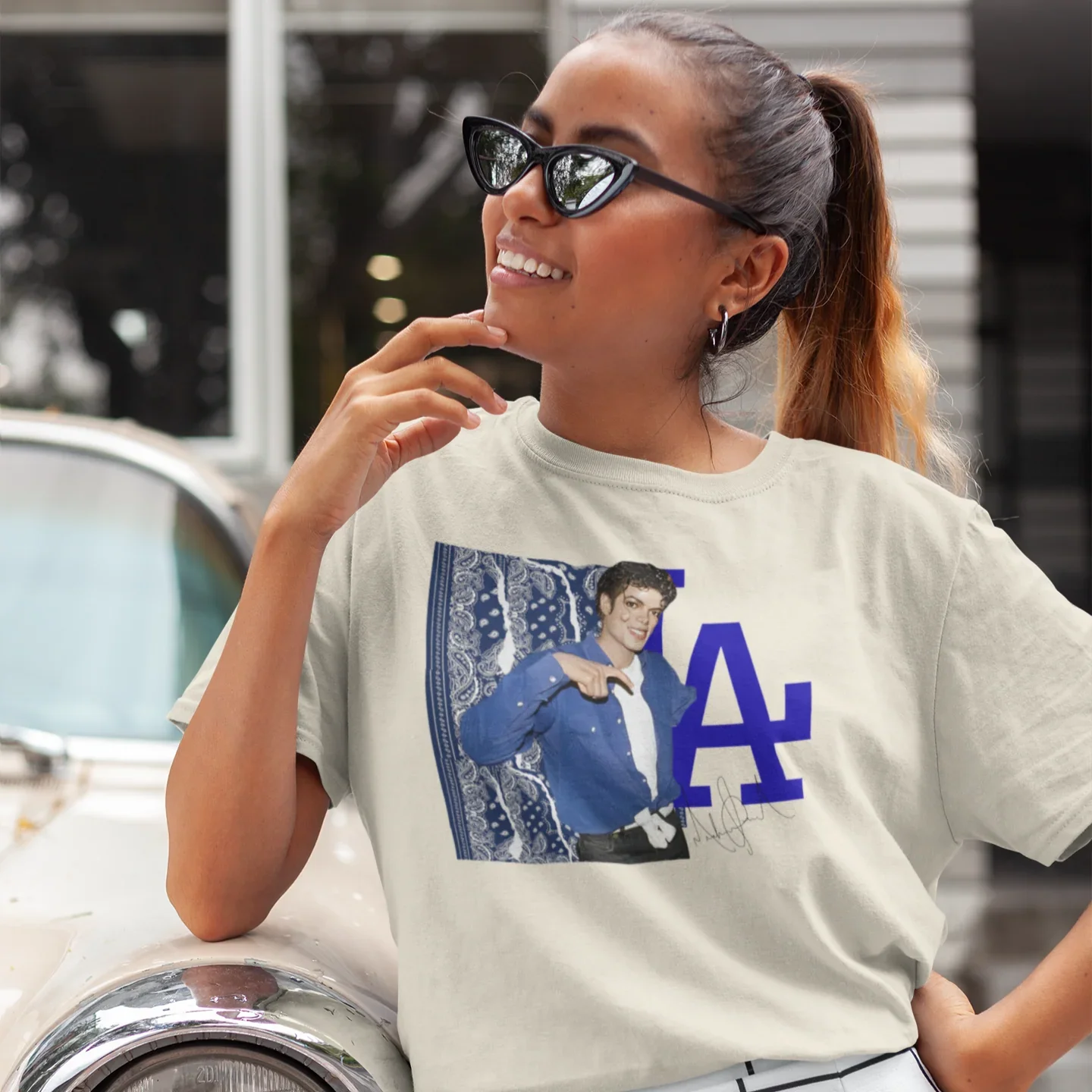 Camiseta Básica Michael Jackson Gang L.A