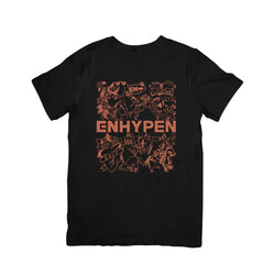 Camiseta Básica Enhypen Vintage