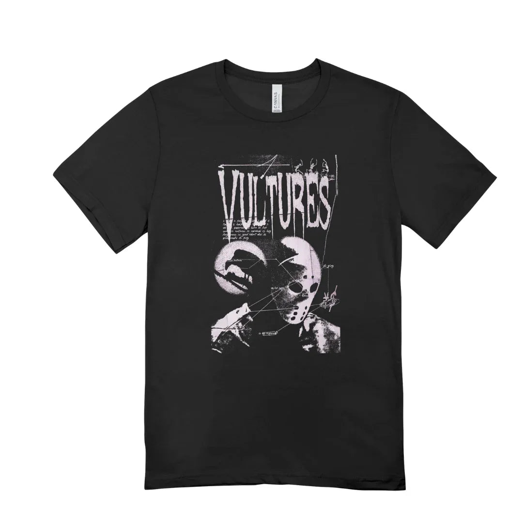 Camiseta Básica Kanye West Vultures Preto