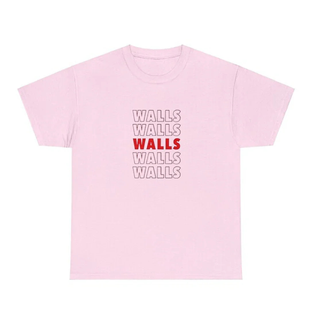 Camiseta Básica Louis Tomlinson Walls Rosa Bebê 