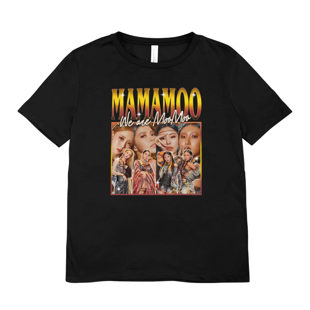 Camiseta Básica Mamamoo We Are Moomoo - preto