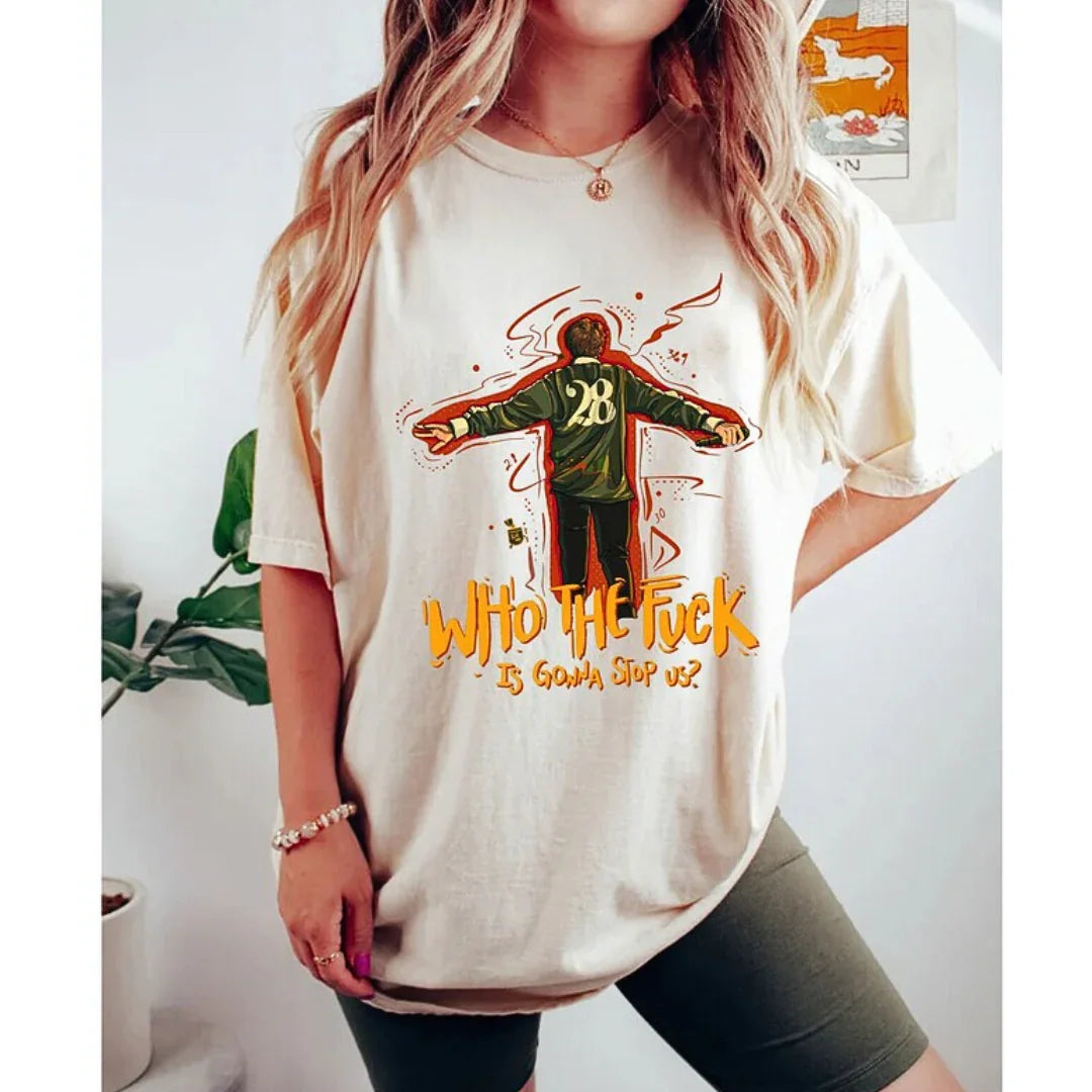 Camiseta Básica Louis Tomlinson Who The F*ck Branco