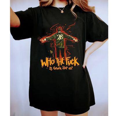 Camiseta Básica Louis Tomlinson Who The F*ck Preto