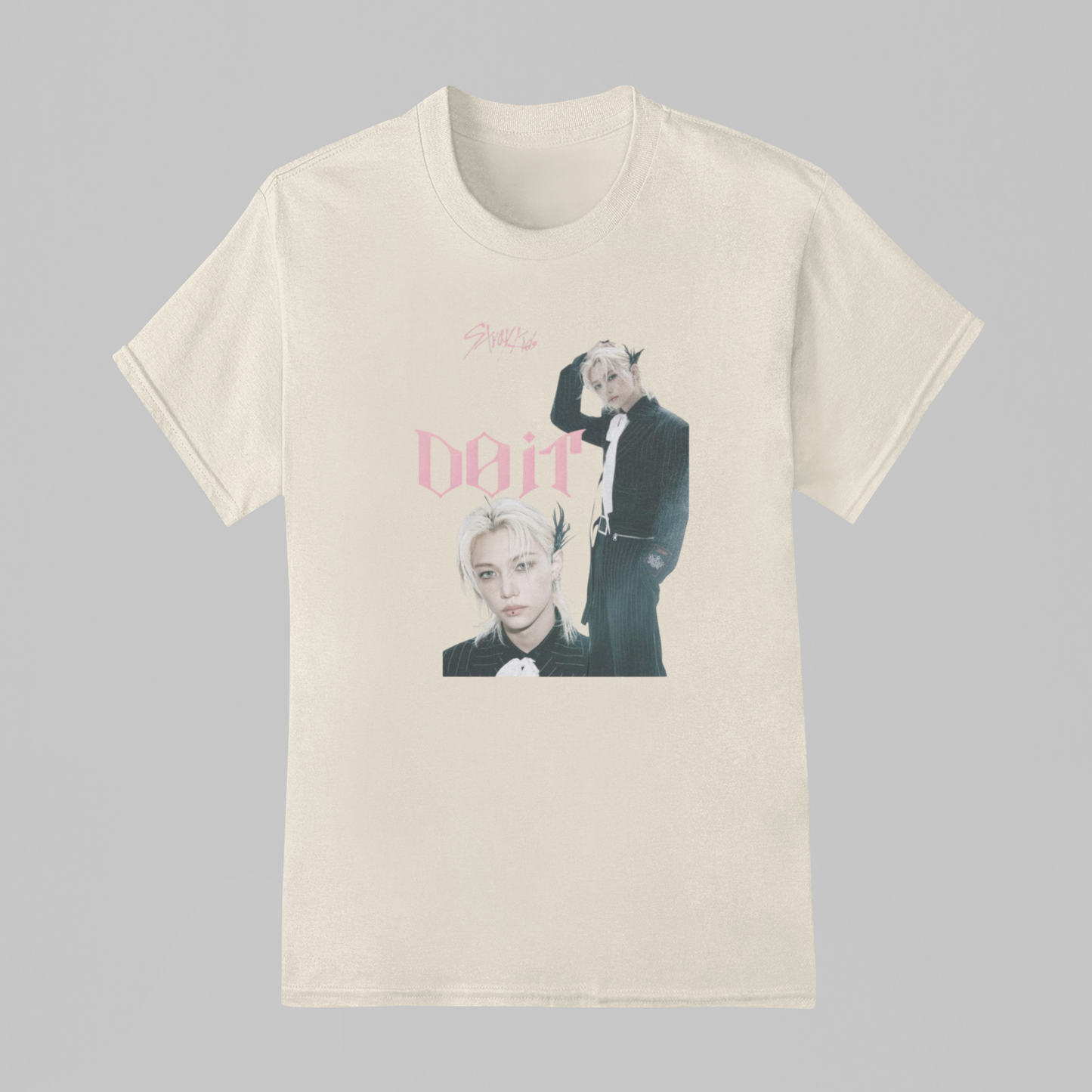 Camiseta Básica Stray Kids Felix Do It Collab