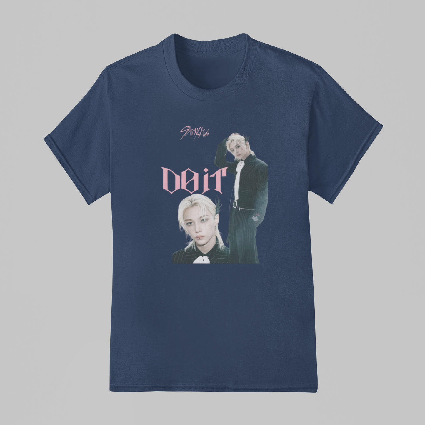 Camiseta Básica Stray Kids Felix Do It Collab