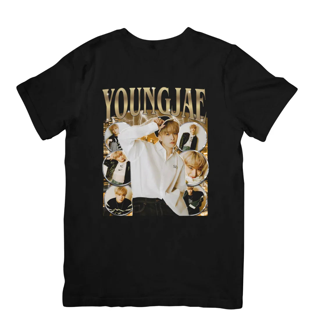 Camiseta Básica GOT7 Youngjae - preto