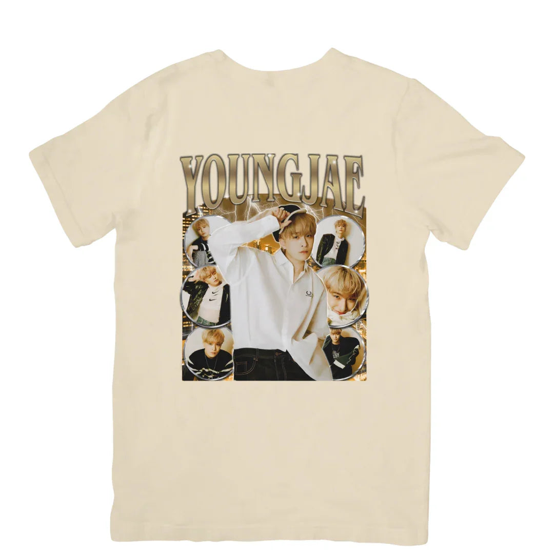 Camiseta Básica GOT7 Youngjae - pérola