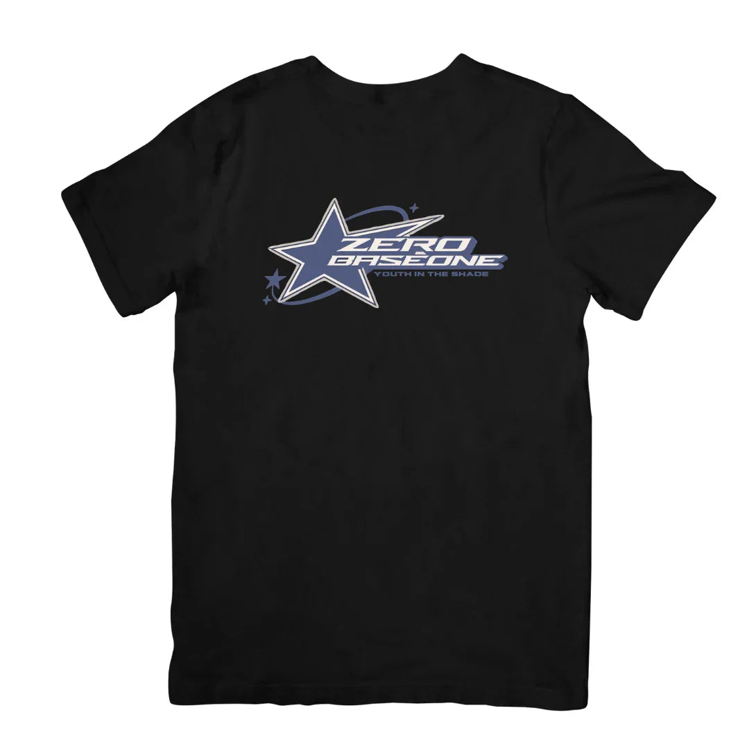 Camiseta Básica Zerobaseone Youth In The Shade-PRETO