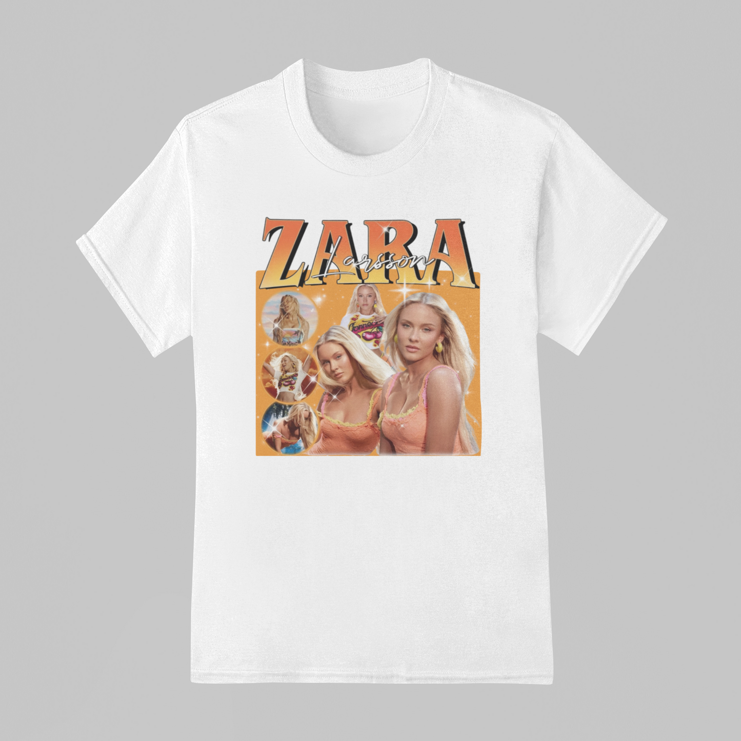 Camiseta Básica Zara Larsson Graphic Retro