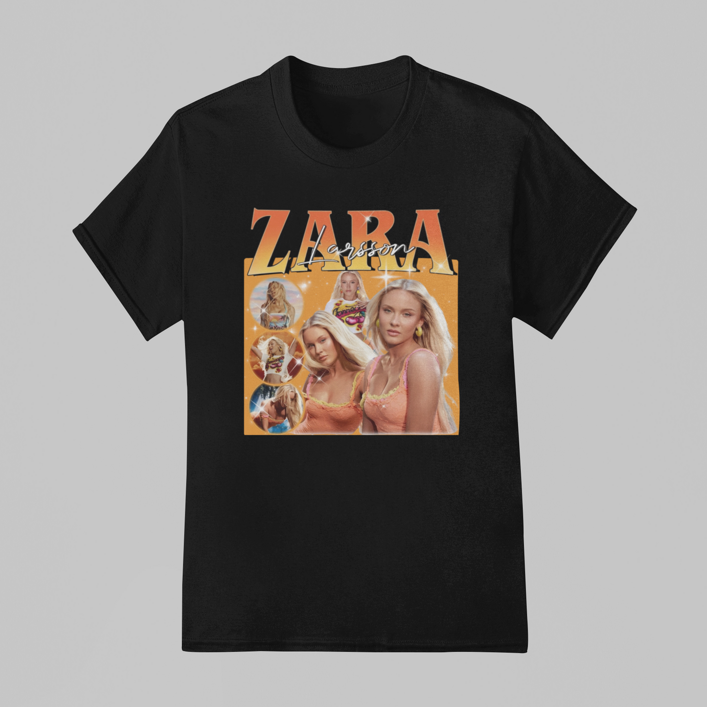 Camiseta Básica Zara Larsson Graphic Retro