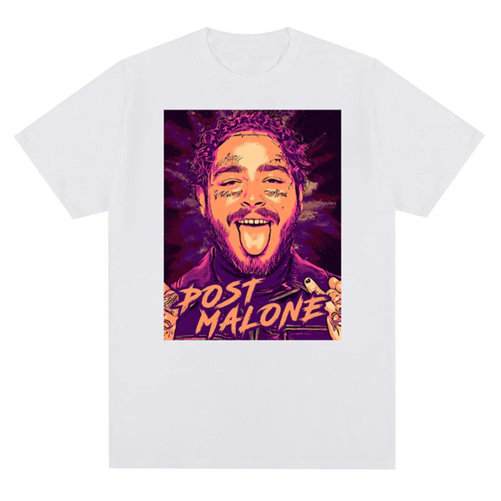 Camiseta Básica Post Malone Rapper
