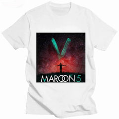 Camiseta Básica Maroon 5 Night