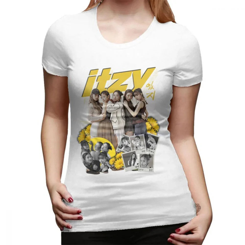 Camiseta Básica Itzy Flowers - branco