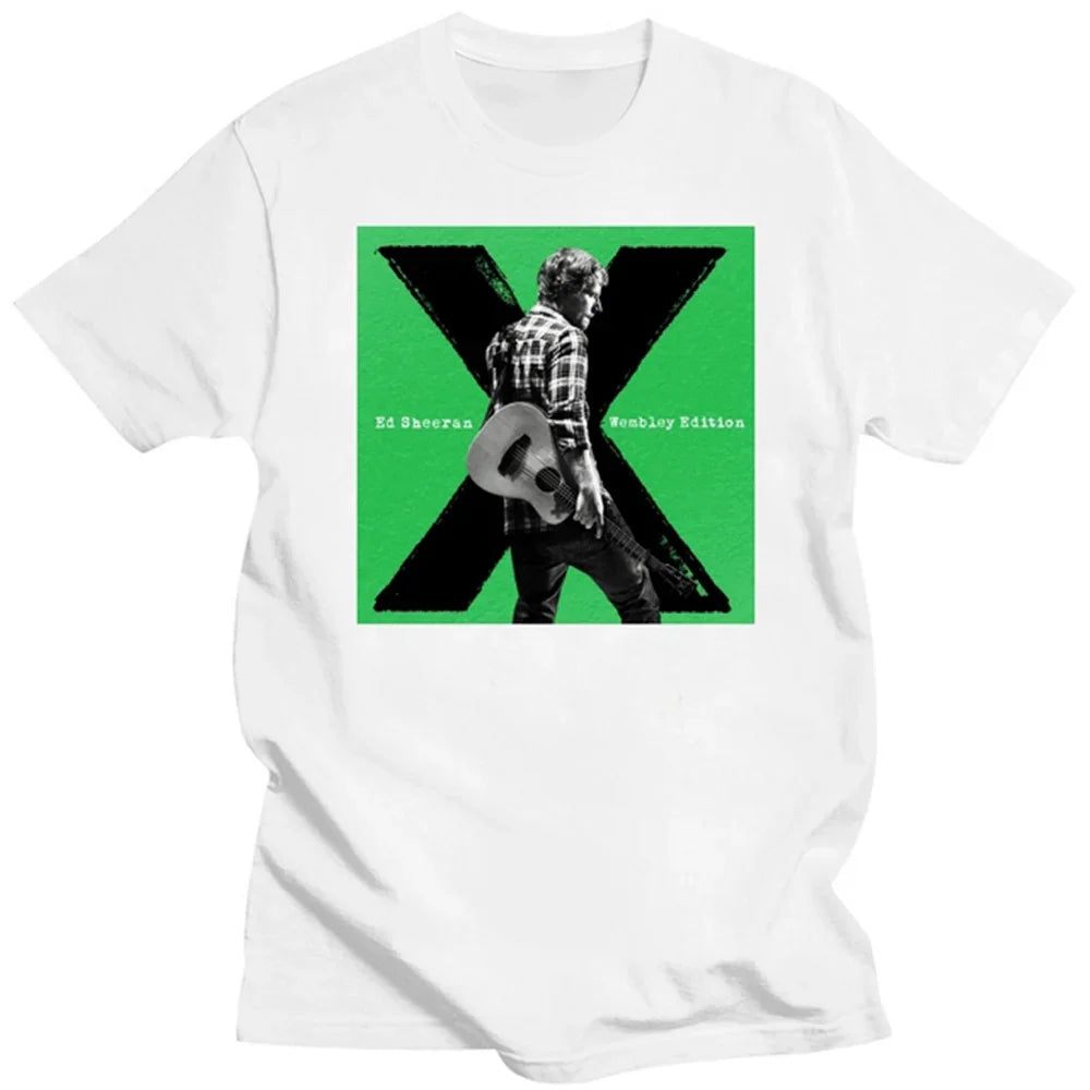 Camiseta Básica Ed Sheeran Wembley Edition Branco