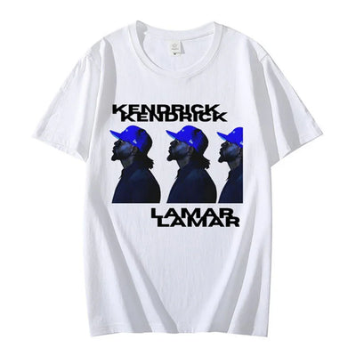 Camiseta Básica Kendrick Lamar Silhouette Branco
