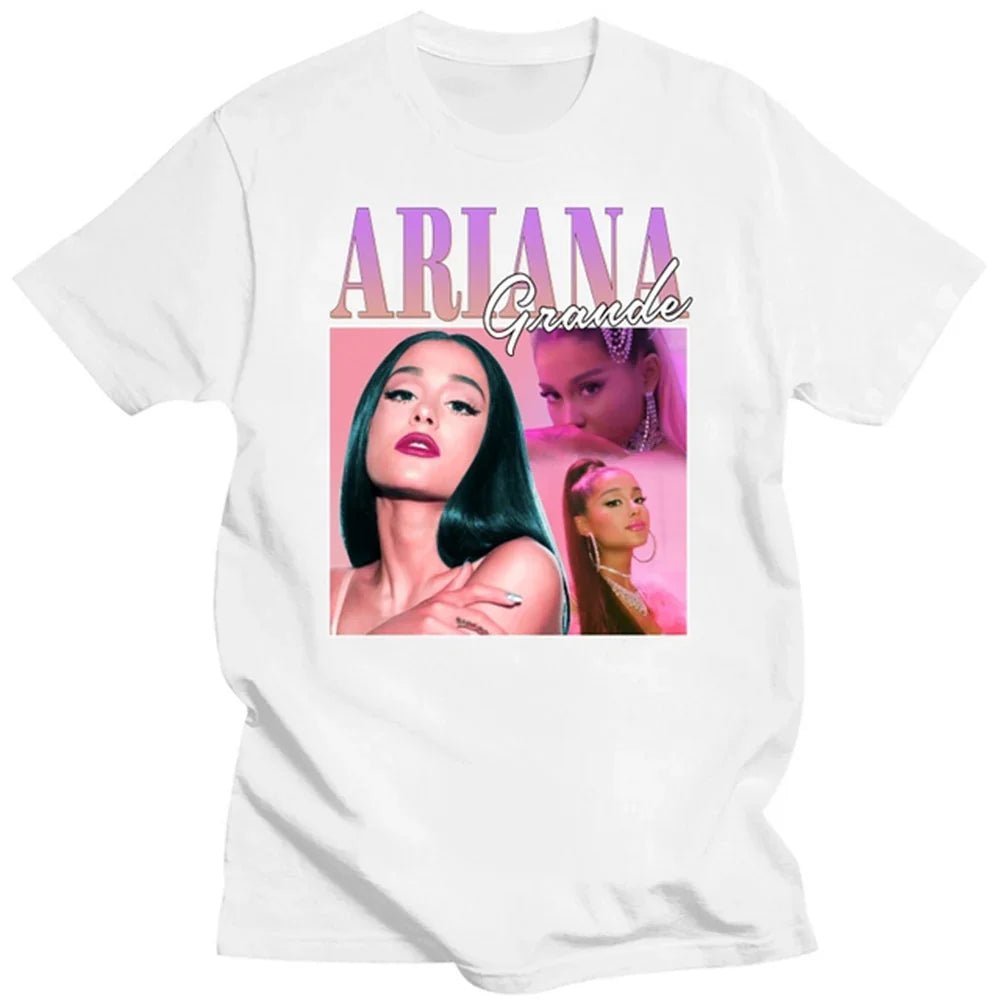 Camiseta Básica Ariana Grande - Branco