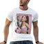 Camiseta Básica Ariana Grande Casual - Branco