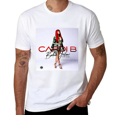 Camiseta Básica Cardi B Money Movies Branco