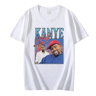 Camiseta Básica Kanye West Rapper Branco