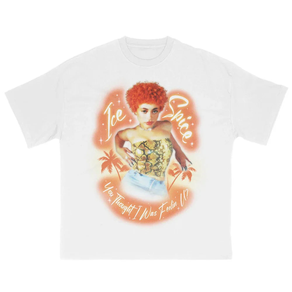 Camiseta Básica Ice Spice Feeling U-BRANCO