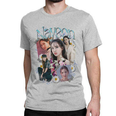 Camiseta Básica Twice Nayeon - cinza