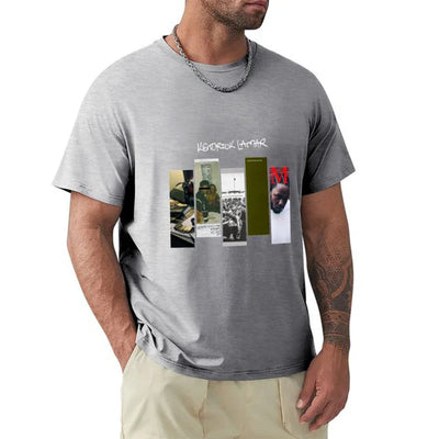 Camiseta Básica Kendrick Lamar Albuns Cinza 