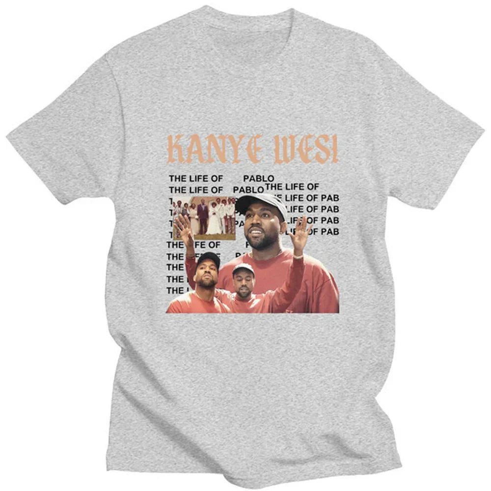Camiseta Básica Kanye West The Life of Pablo Cinza 
