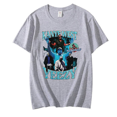 Camiseta Básica Kanye West Yeezy Cinza 