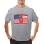 Camiseta Básica Ice Spice Usa Flag-CINZA