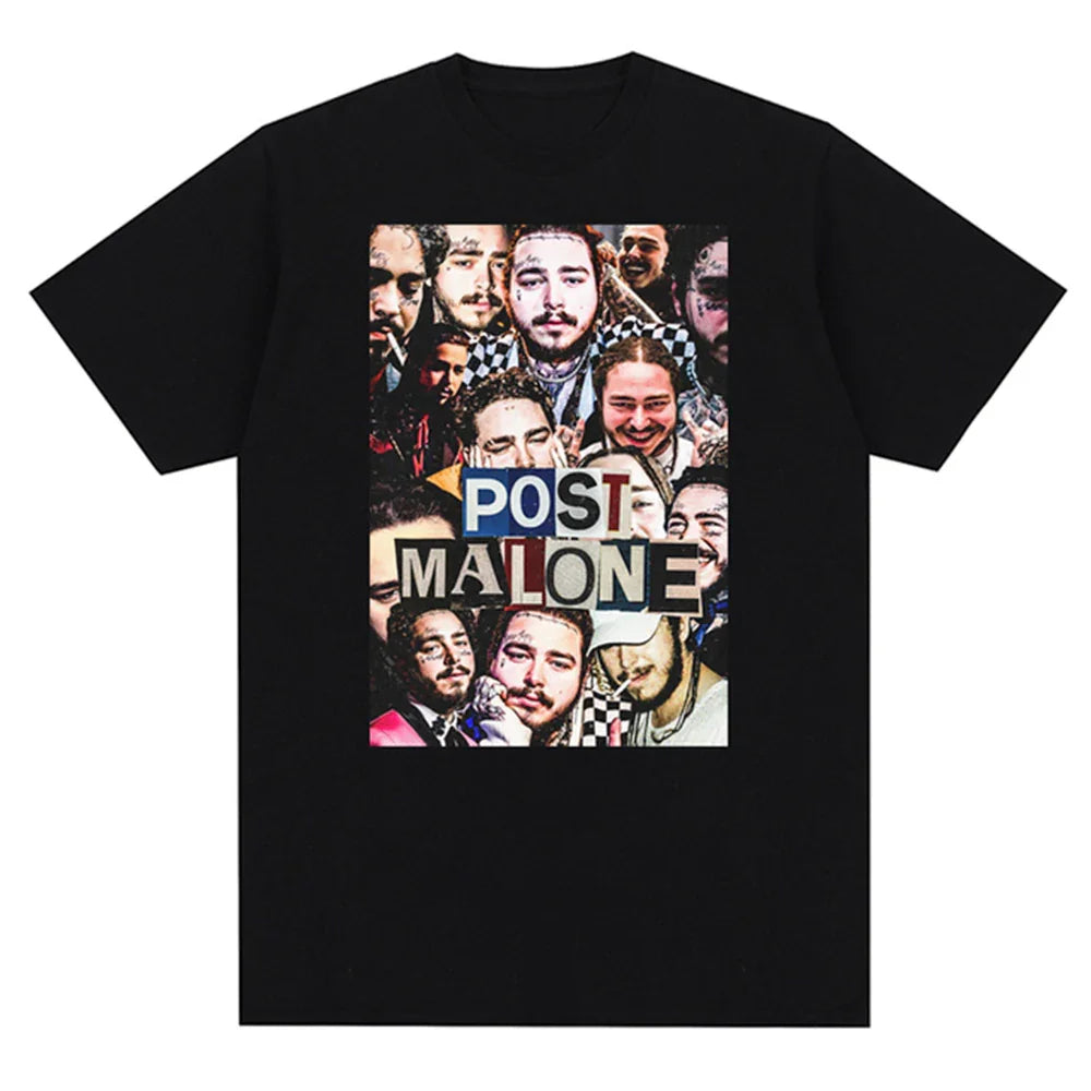 Camiseta Básica Post Malone Faces