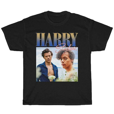 Camiseta Básica Harry Styles - Preto
