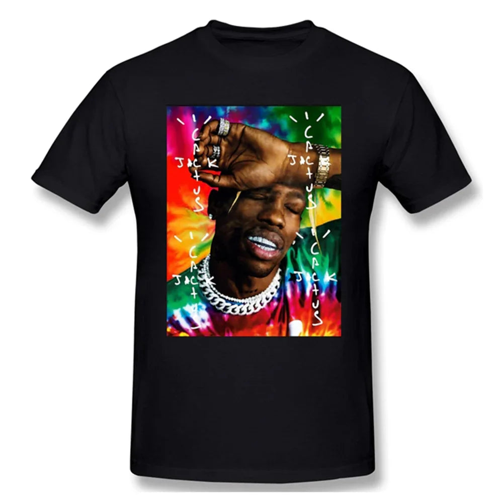 Camiseta Básica Cactus Jack Travis Scott Preto