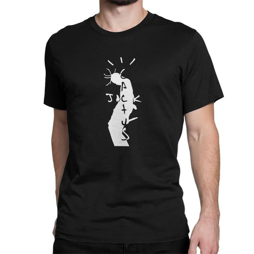 Camiseta Básica Travis Scott Cactus Jack Preto