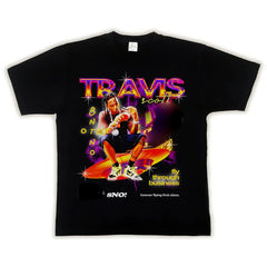 Camiseta Básica Travis Scott Fly Through Business