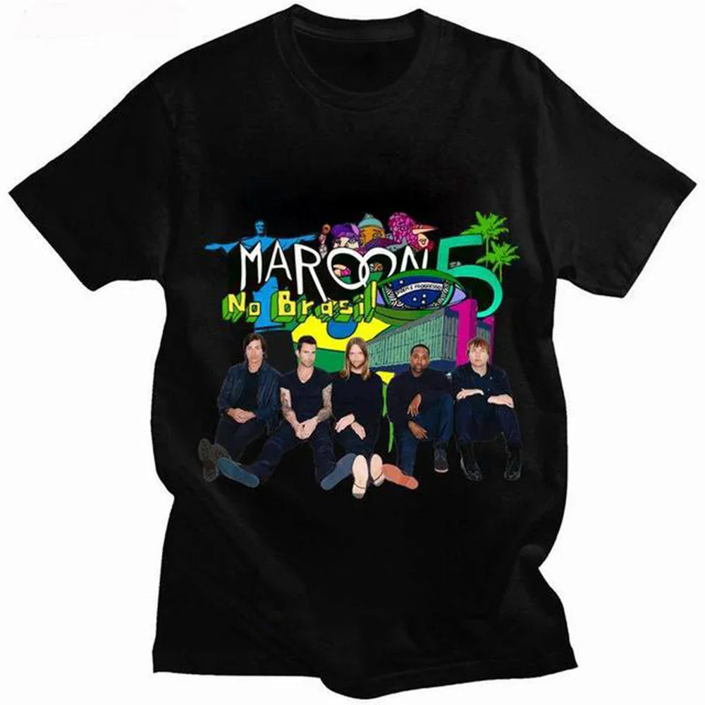 Camiseta Básica Maroon 5 no Brasil