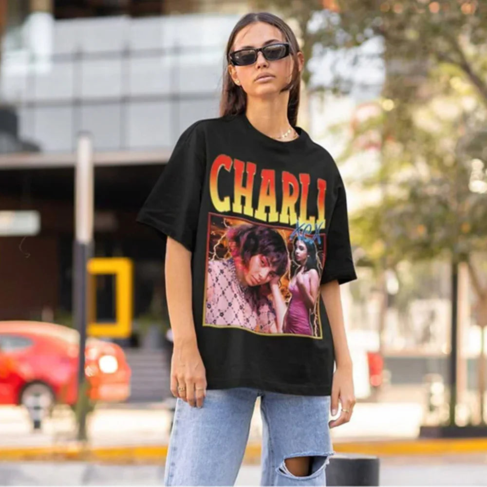 Camiseta Básica Charli XCX Style Preto