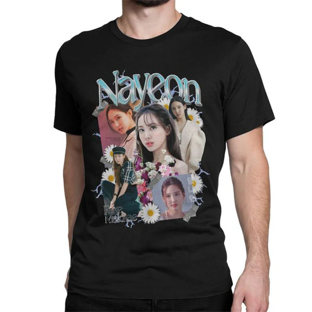 Camiseta Básica Twice Nayeon - preto