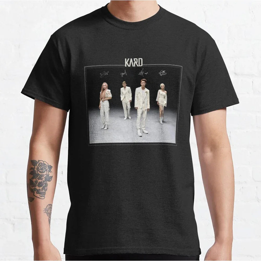 Camiseta Básica Kard Group White Clothes - preto