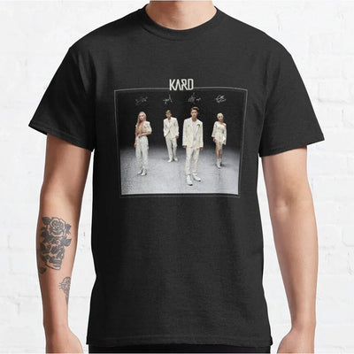 Camiseta Básica Kard Group White Clothes - preto